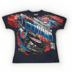 Chase Authentics‎ 2014 Daytona 500 All Over Print Double Sided T-shirt NASCAR XL